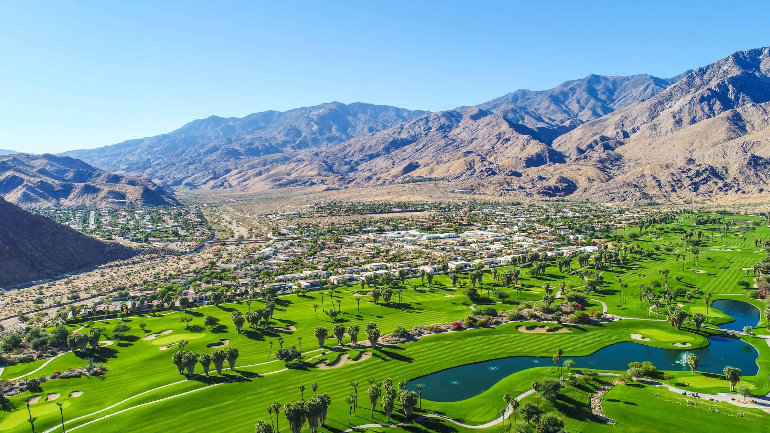 Aerial View of Palm Springs Golf Journey 365